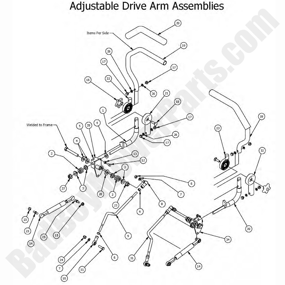 2017 Maverick Adjustable Drive Arm Assembly